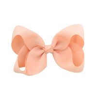 Simple Fashion Style Flower Bow Children's Ribbed Ribbon Bow Hairpins sku image 9