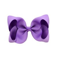 Simple Fashion Style Flower Bow Children's Ribbed Ribbon Bow Hairpins sku image 6