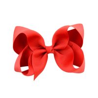 Simple Fashion Style Flower Bow Children's Ribbed Ribbon Bow Hairpins sku image 13