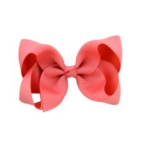 Simple Fashion Style Flower Bow Children's Ribbed Ribbon Bow Hairpins sku image 16