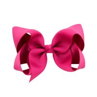 Simple Fashion Style Flower Bow Children's Ribbed Ribbon Bow Hairpins sku image 31
