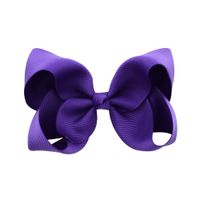 Simple Fashion Style Flower Bow Children's Ribbed Ribbon Bow Hairpins sku image 27