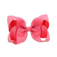 Simple Fashion Style Flower Bow Children's Ribbed Ribbon Bow Hairpins sku image 28