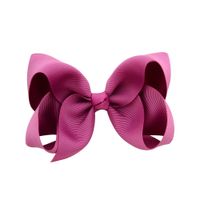Simple Fashion Style Flower Bow Children's Ribbed Ribbon Bow Hairpins sku image 30