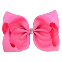 Candy Color 8 Inch Children's Bowknot Alice Flower Hairpin Set sku image 9