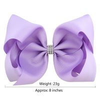 Candy Color 8 Inch Children's Bowknot Alice Flower Hairpin Set main image 3