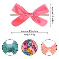 New Style Fashion Pure Color Nylon Bow Hairpin Set main image 3