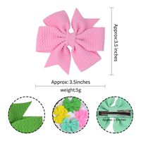 New V-shaped Ribbon Fishtail Bowknot Children's Hairpin Set main image 5