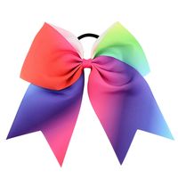 Korean Fashion Rainbow Colorful Bow Hair Clip Set main image 3