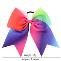 Korean Fashion Rainbow Colorful Bow Hair Clip Set main image 4
