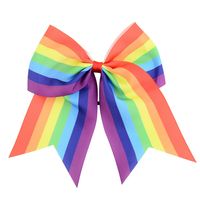 Korean Fashion Rainbow Colorful Bow Hair Clip Set main image 6
