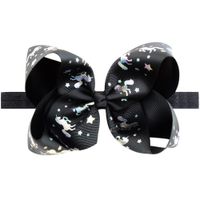 New Fashion Style Solid Color Bow Hairband Set sku image 2