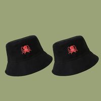 Korean Fashion Style Embroidered Octopus Fisherman Hat main image 3