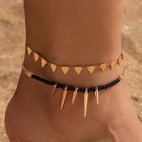 Simple New Beach Style Cone Triangle Set Anklet 2-piece Set main image 3
