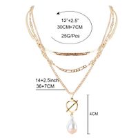 Mode Geformte Perlenkette Mehrschichtige Legierung Halskette Großhandel main image 6