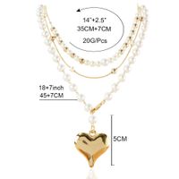 Fashion Multi-layer Pearl Heart-shape Alloy Necklace Wholesale main image 6