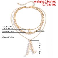 Collier En Alliage Multicouche De Perles De Mode Géométrique Incrusté En Gros main image 5
