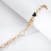 Fashion Heart-shape Single Layer Short Thick Chain Alloy Necklace Wholesale main image 6