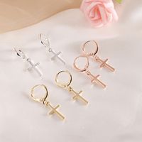 Simple Fashion Style Cross Wild Earrings main image 1