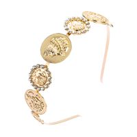 Fashion Alloy Round Portrait Rhinestone Headbands main image 6