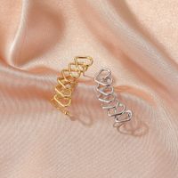 Korean Heart-shape Geometric Alloy Earrings Wholesale main image 3