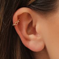 Fashion Geometric Hollow Chain Creative Irregular Copper Earrings Wholesale main image 2