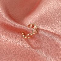 Fashion Geometric Hollow Chain Creative Irregular Copper Earrings Wholesale main image 5