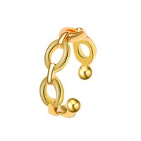 Fashion Geometric Hollow Chain Creative Irregular Copper Earrings Wholesale main image 6