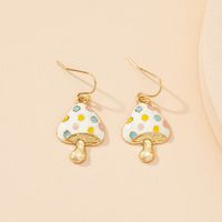 Fashion Mushroom Shape Cute Alloy Earrings Wholesale main image 2