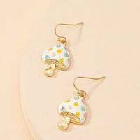 Fashion Mushroom Shape Cute Alloy Earrings Wholesale main image 5