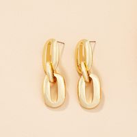 Fashion Golden Chain Geometric Alloy Earrings Wholesale main image 2