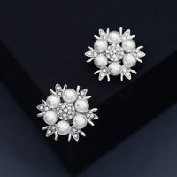 Bridal Accessories Removable Alloy Rhinestone Pearl Shoe Buckle main image 4