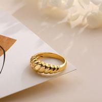 Fashion Croissant Pattern Alloy Open Ring main image 1