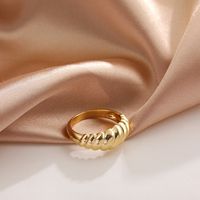 Fashion Croissant Pattern Alloy Open Ring main image 3