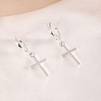 Simple Fashion Style Cross Wild Earrings sku image 1