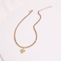 Collier En Alliage Multicouche En Forme De Coeur À La Mode En Gros sku image 1