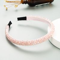Simple Fish Line Braided String Crystal Headband sku image 3
