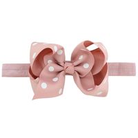 New Korean Style Children's Printed Dots Bow Headband Set sku image 16