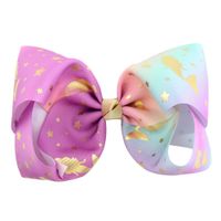 New Cute Style Cartoon Sequins Ribbed Children's Bow Hairpin sku image 6