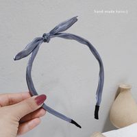 Korea Niedlichen Hasenohren Glänzenden Legierung Stirnband Großhandel sku image 4