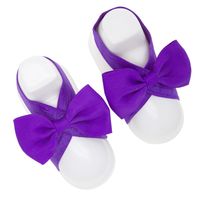 New Style Cute Simple Children's Foot Bow Set sku image 4