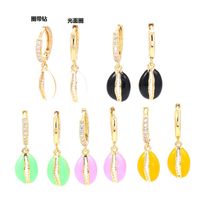 Wholesale Fashion Dripping Color Earrings main image 3