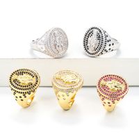 Retro Virgin Mary Diamond Ring Wholesale main image 2