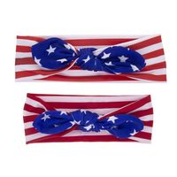 Foreign Trade American Independent Sung Man And Children's Headband Suit Mother Child National Day Rabbit Ears Two-piece Set main image 3