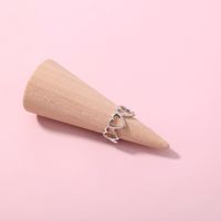 Simple Hollow Heart-shaped Adjustable Ring sku image 1