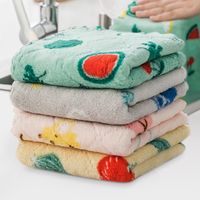 Double-sided Printed Dishcloth Two-color Cartoon Dish Towel Dishcloth main image 3