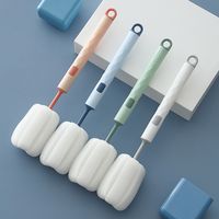 Simple Style New The Long-handled Sponge Cup Brush main image 4