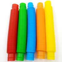 Korean New Colorful Stretch Plastic Pipe Telescopic Bellows Vent Toy main image 6