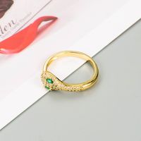 Fashion Copper Micro-inlaid Zircon Star Heart-shaped Ring main image 5