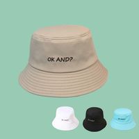 Fashion Embroidery Wide-brimmed Sunscreen Sunshade Fisherman Hat Wholesale main image 2
